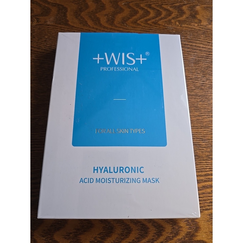 WIS Moisturizing Masks Hyaluronic Acid 5 Count All Skin Types Face Sealed New